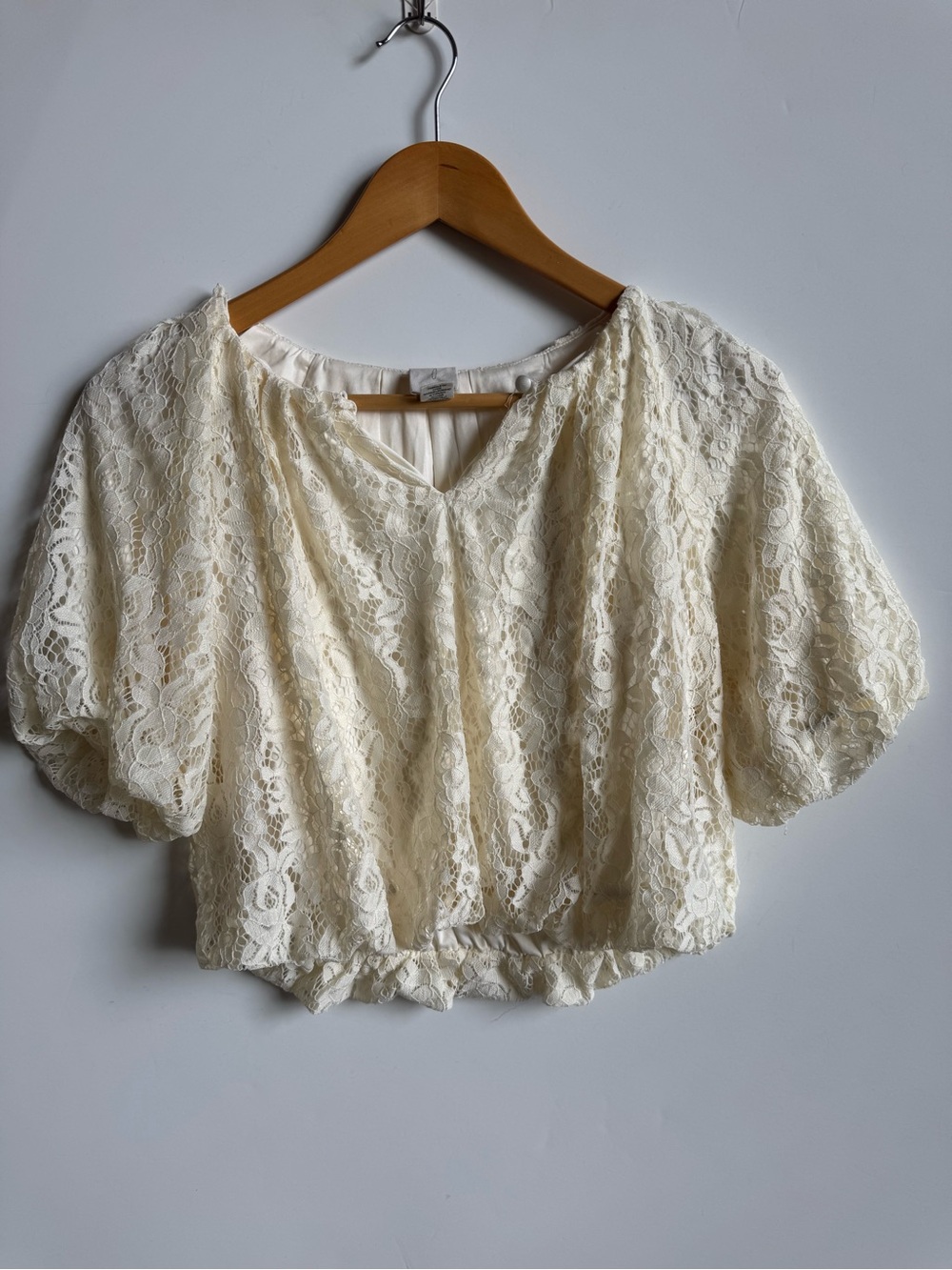 Joie Cream Lace Blouse